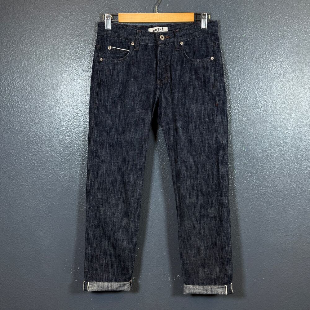 Naked & Famous 30/29 men’s SELVEDGE blue denim jeans pants